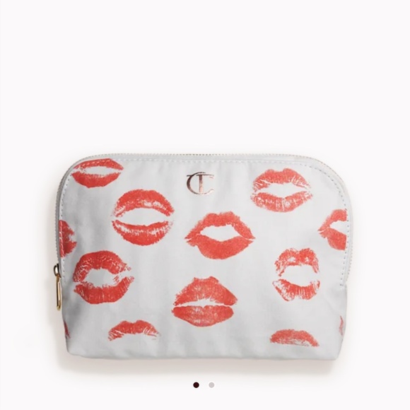 1ST EDITION MAKEUP BAG- LIP PRINT CANVAS MAKEUP BAG - Picture 1 of 5